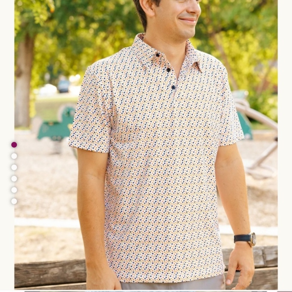 Pops Freddy Dots Men's Polo size XL    A1